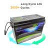 BT wireless bluetooths battery Lithium Ion 12v 200ah 400ah lifepo4 battery pack With LED APP Control - Image 3