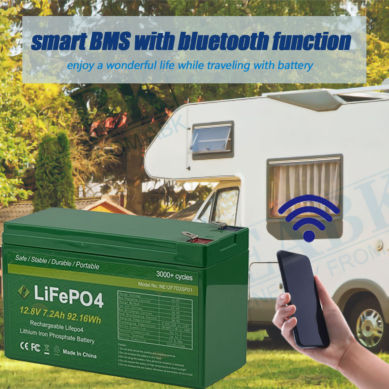 12.8v 7.2ah Lithium Iron Phosphate Battery - Image 4