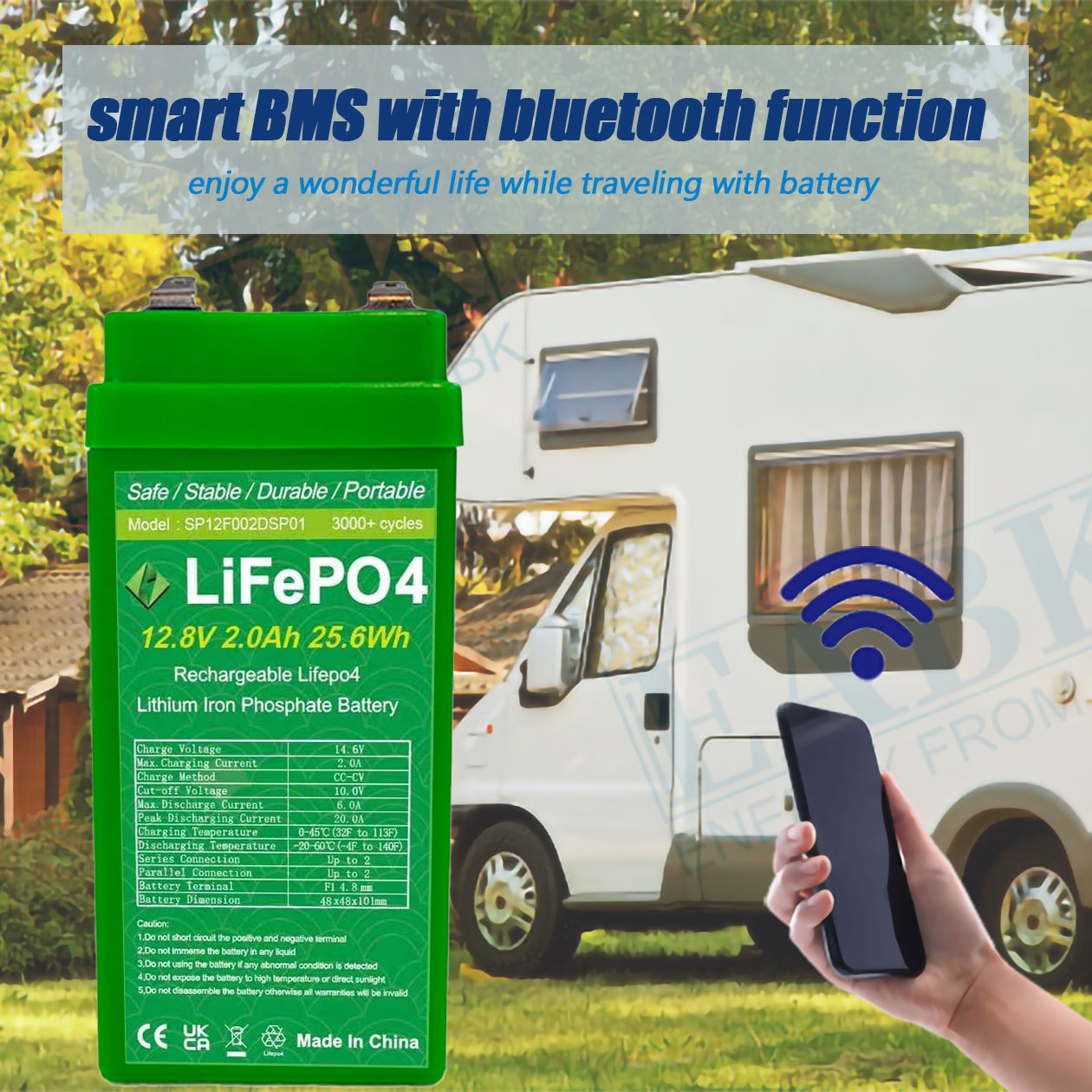 12.8v 1.6/1.8/2.0ah Lithium Iron Phosphate Battery - Image 4